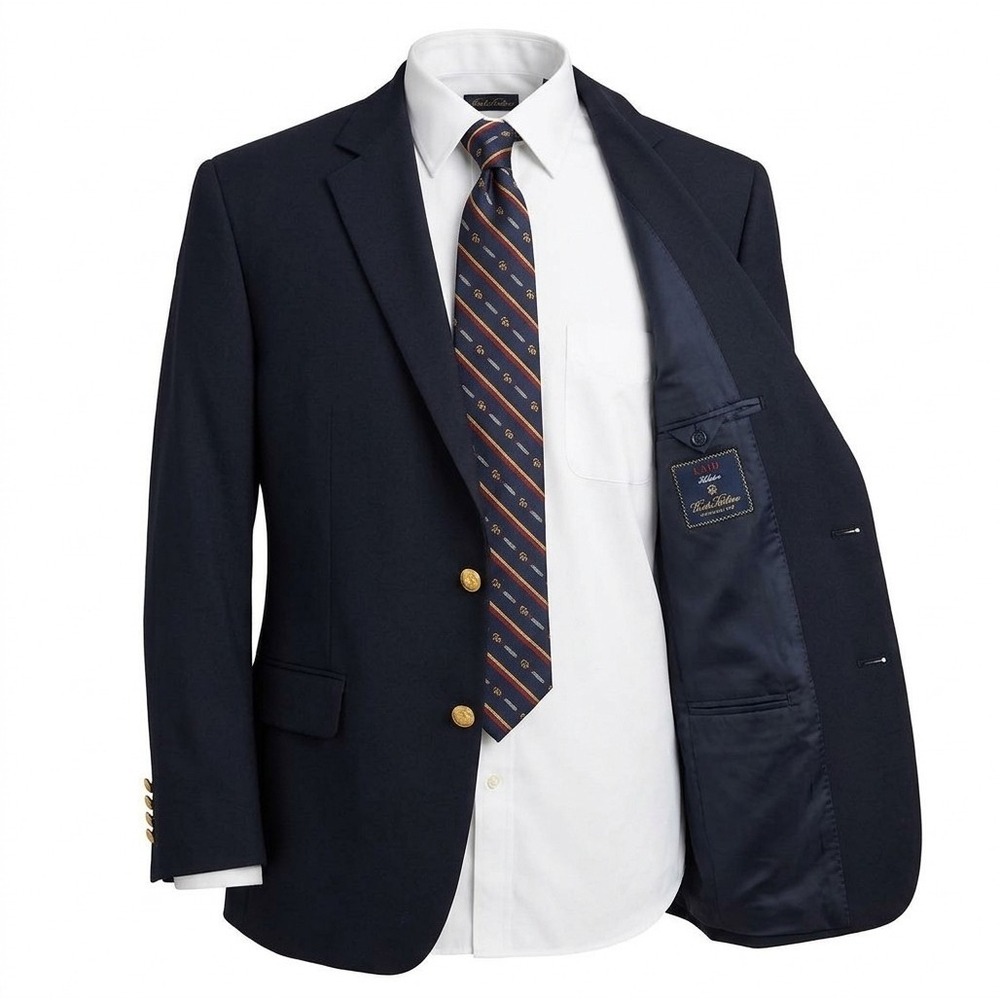 Brooks Brothers 1818 Madison Navy Blazer 46R Loro Piana Wool Gold Button Canada